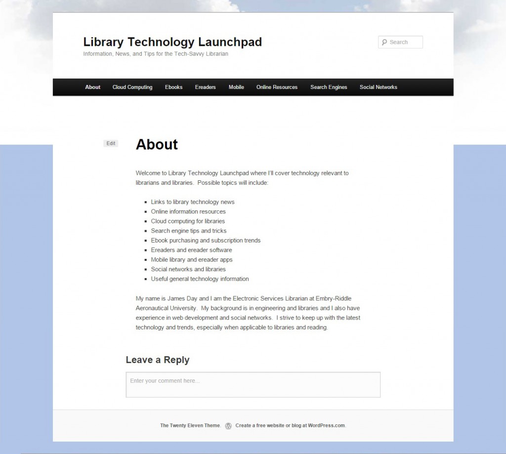 Library Technology Launchpad Version 1
